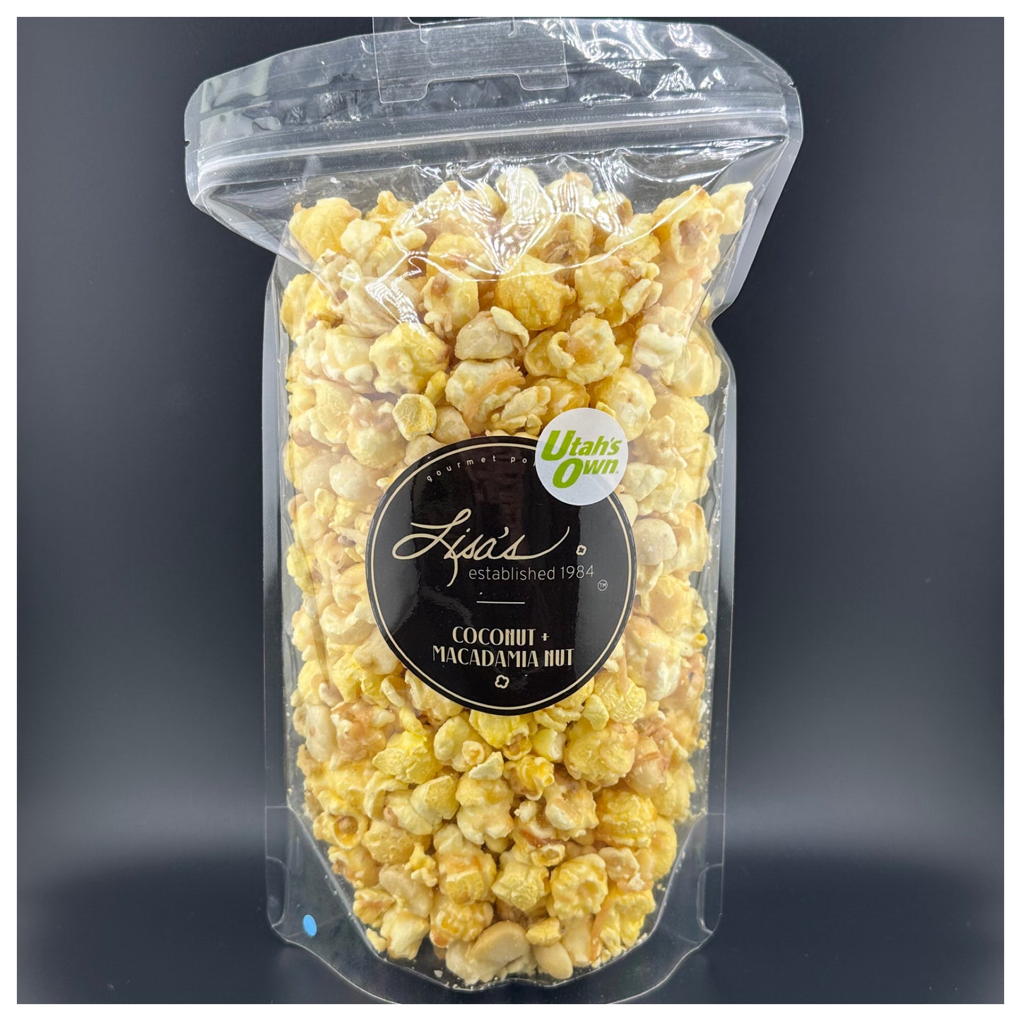 Lisa's Popcorn Coconut Macadamia Nut 7 Cup Bag