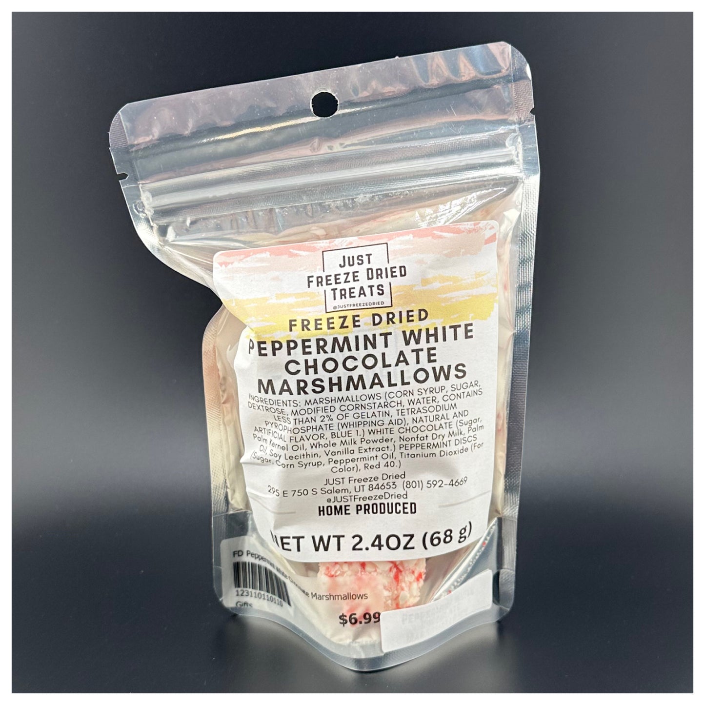 Just Freeze Dried Peppermint White Chocolate Marshmellows