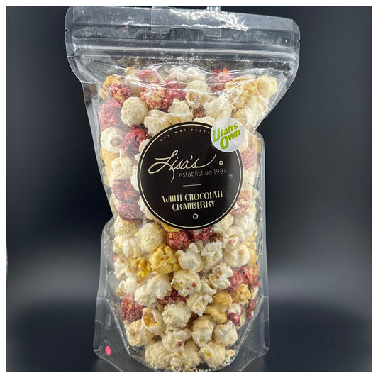 Lisa's Popcorn White Chocolate Cranberry 7 Cup Bag