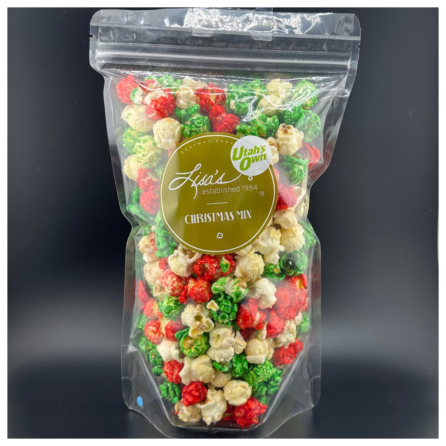 Lisa's Popcorn Christmas Mix 7 Cup Bag